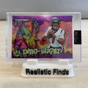 2023 Wild Card Alumination C.J. Stroud QB Dino-Might Rookie‎ Card 2/3 Texans